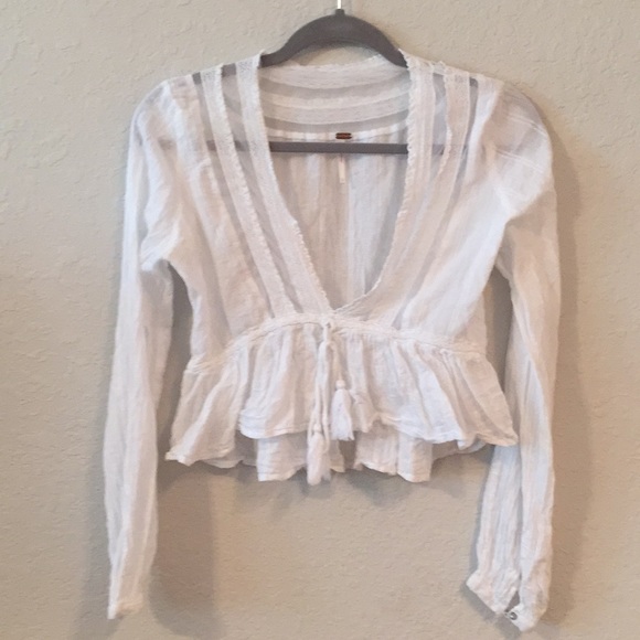 Free People Oberoi Boho Cropped Blouse - Picture 3 of 11